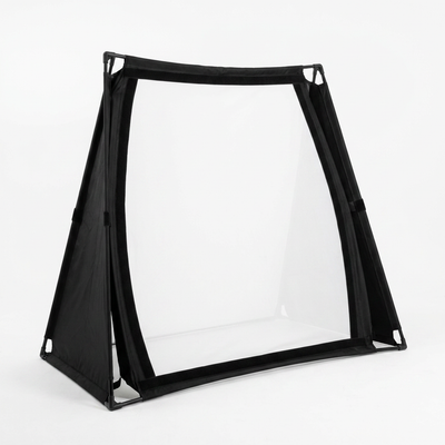 Golf Impact Screen Enclosure Designed for Home Simulators, DIY Frame Kit, Velcro System, 9.8x9.8x4.9 Ft