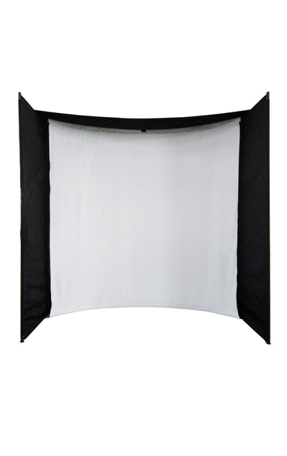 ImpactSports Premium Square Pole Golf Simulator Enclosure — Blackout Screen, Square Frame