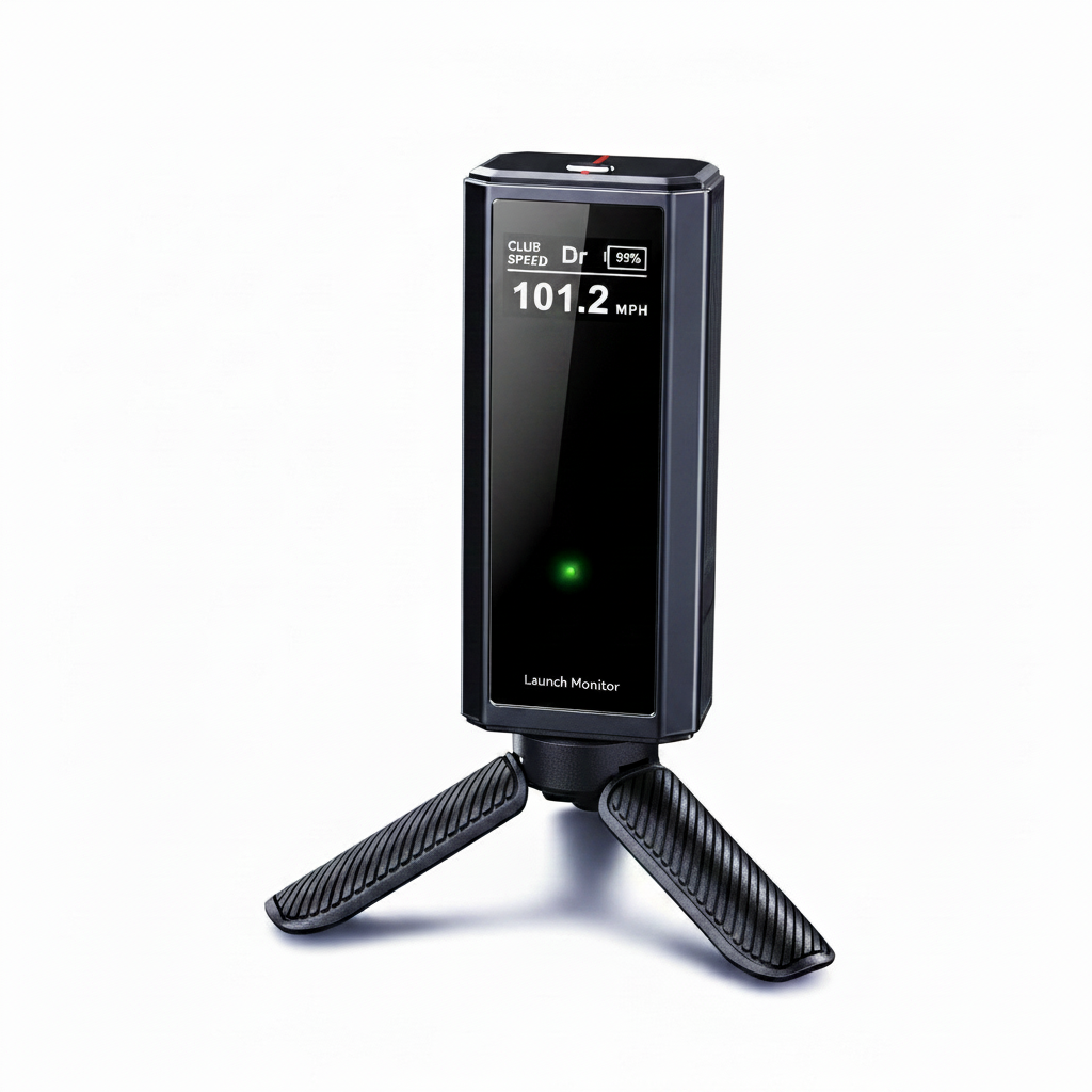 Portable Golf Launch Monitor, Simulators for Home & Training, Mobile Launch Monitor for Golf Swing Analysis, Tracker & Swing Analyzer, Indoor Outdoor Use, up to 10 Hours Battery Life.