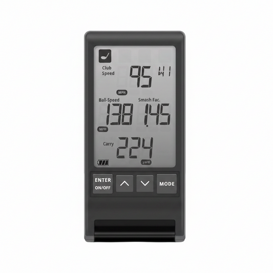 HS 130-A Portable Golf Launch Monitor | Doppler Radar Measures Club & Ball Speed, Smash Factor, Total & Carry Distance | Tracks Swing Speed Training Aids